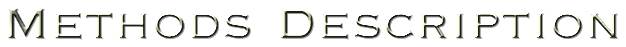 Methods Description